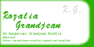 rozalia grandjean business card